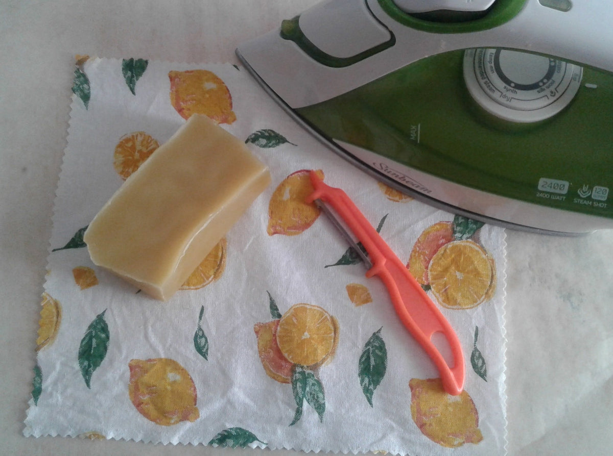 How to make beeswax food wraps the iron method Dee's Bees NZ
