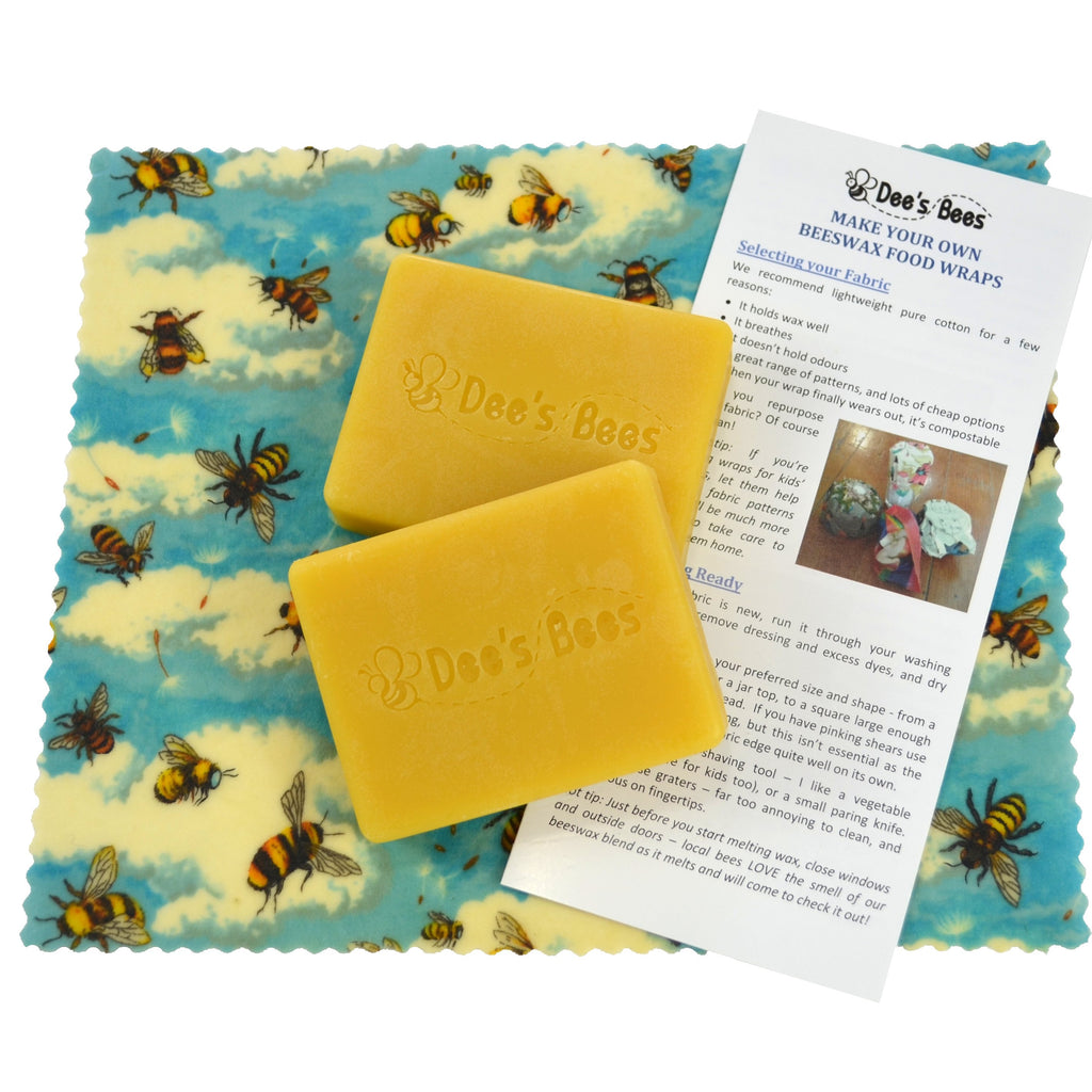 DIY Beeswax Food Wrap Kit - Twin Pack - Dee's Bees NZ